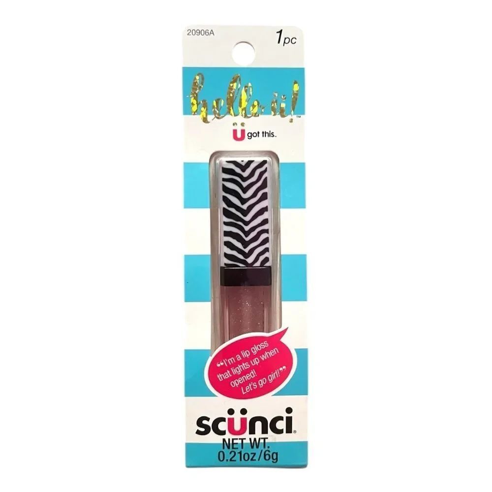 🤯5/$25🤯 Scunci Pink Glitter Light Up Lip Gloss